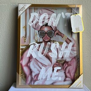 Gold Framed Wall Art - Pink and Gold